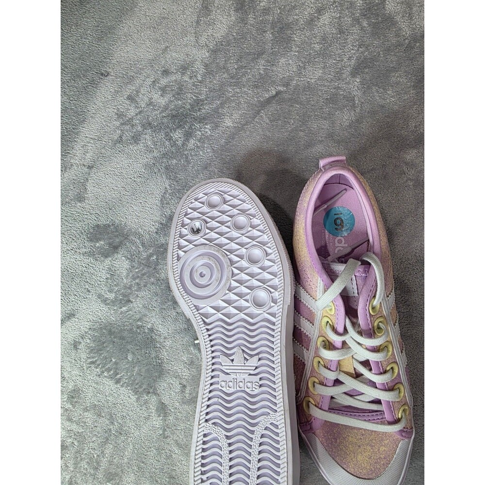 Womens Pink Adidas Nizza Shoes - Picture 3 of 5